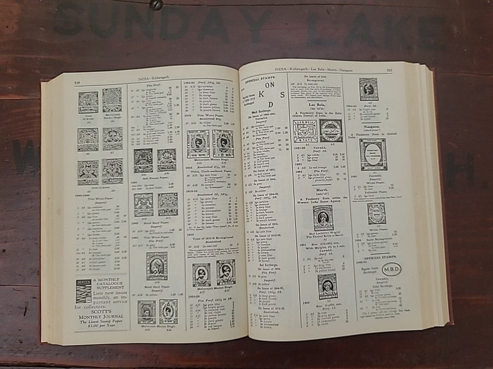 1936 Scott Standard Postage Stamp Catalogue Catalog 1123+ Pages Intact Vintage