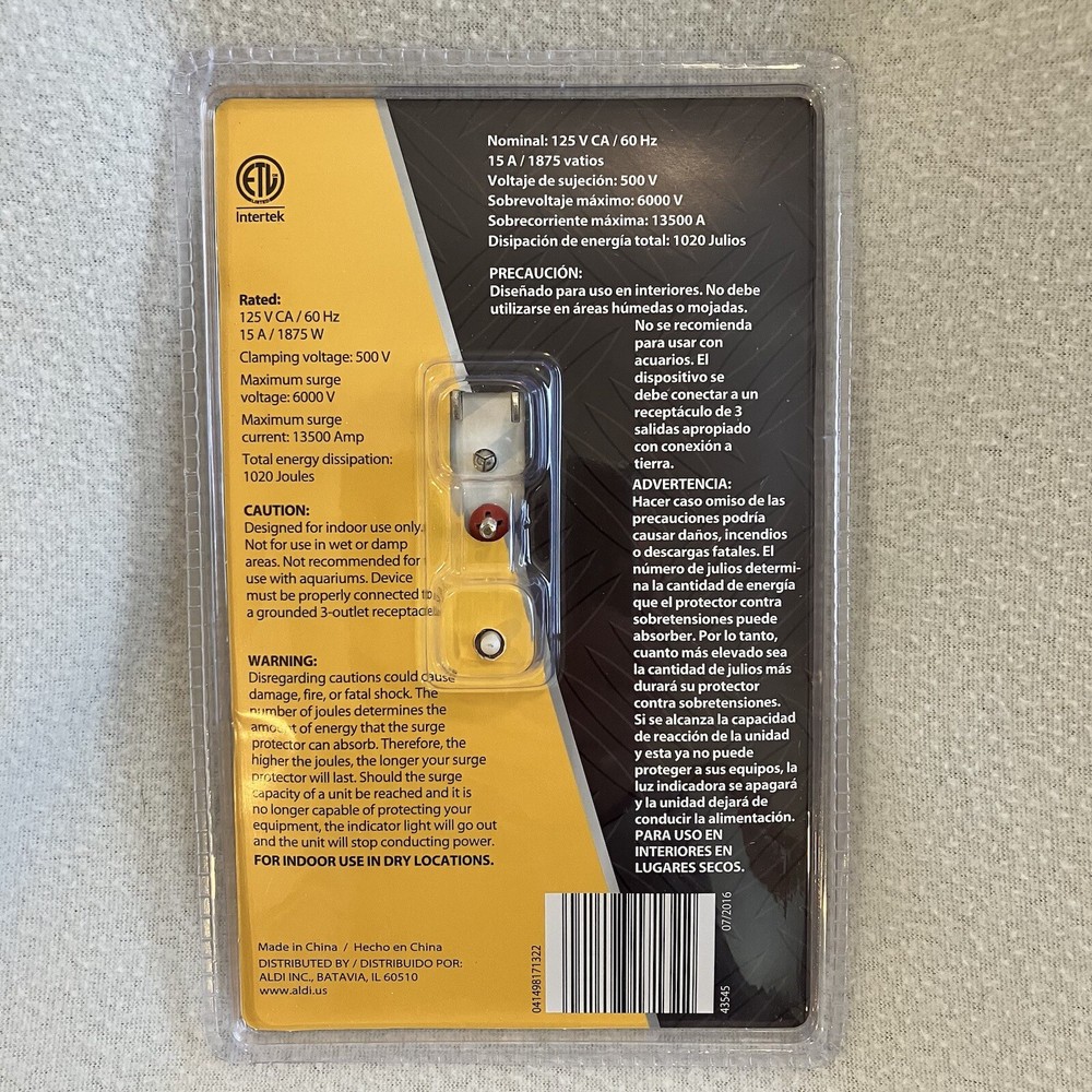 ELECTRICAL WORK ZONE 6-OUTLET SURGE PROTECTOR CUBE - Great Protection