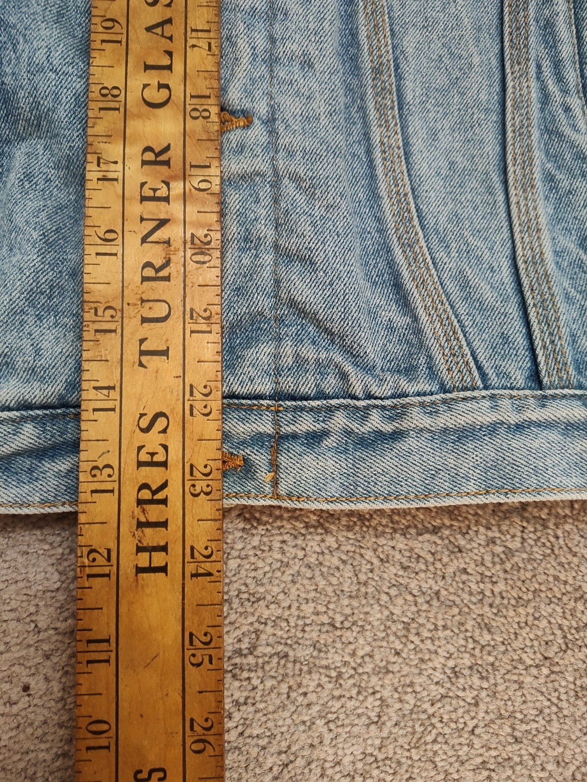 Disney Mickey Inc Jacket Small Denim Hoodie Trucker Embroidered Mouse VTG 90s