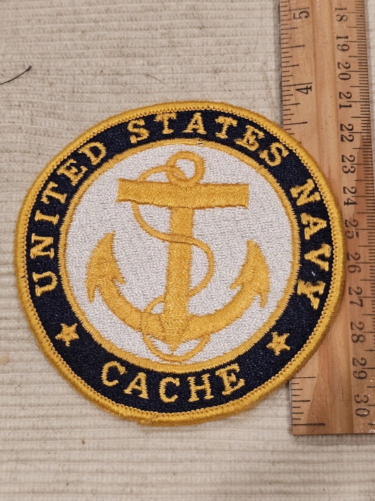 1960s 70s Navy Vietnam Cold War Era Cache Service Command Patch L@@K!!!