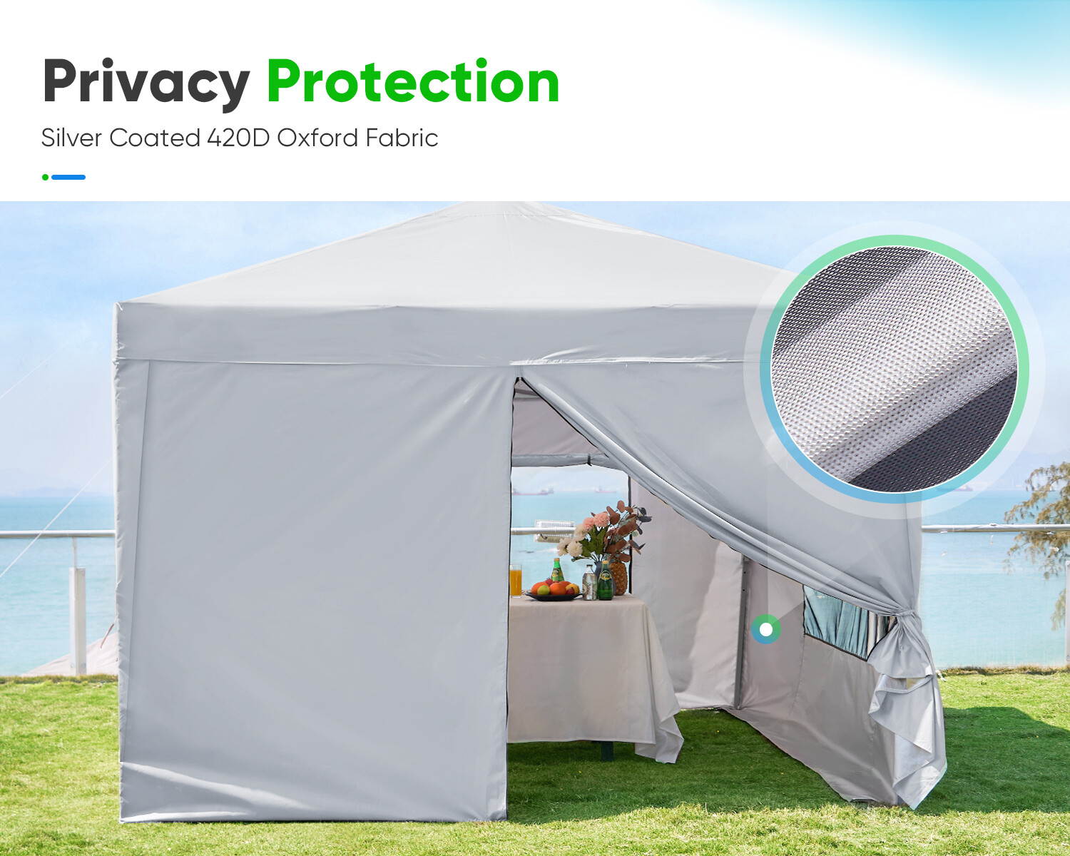 Quictent EZ Pop Up Canopy 10'x10' Outdoor Folding Gazebo Wedding Party Tent US