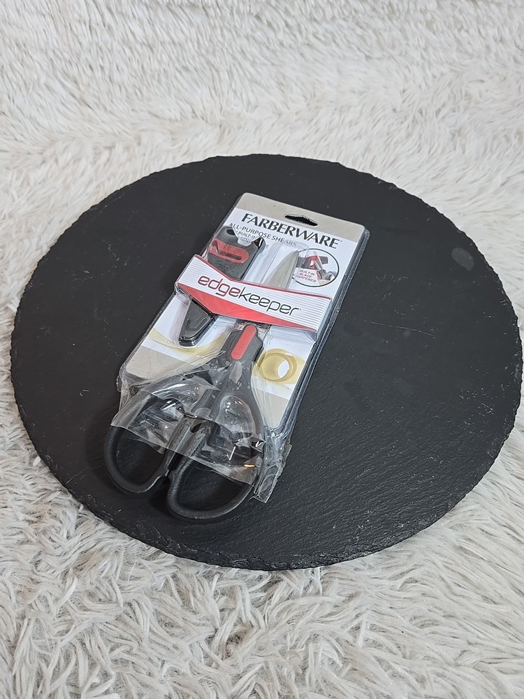 Farberware All-Purpose Shears EDGEKEEPER Scissors w/ Built-In Sharpening Sleeve