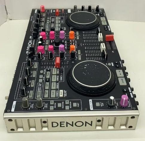 DENON DN-MC6000 DJ Controller Mixer 4-Channel 2 Mic Inputs Tested Used