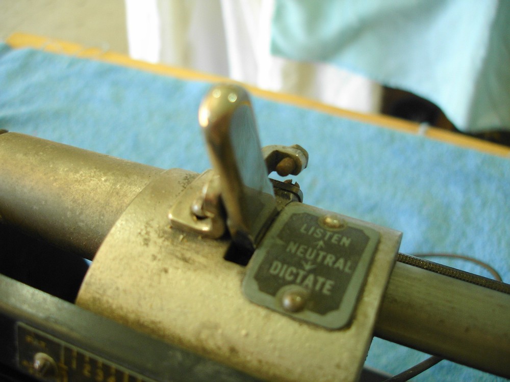 Edison Dictaphone, Model 10X, Type A, with Rolling Stand , circa 1915