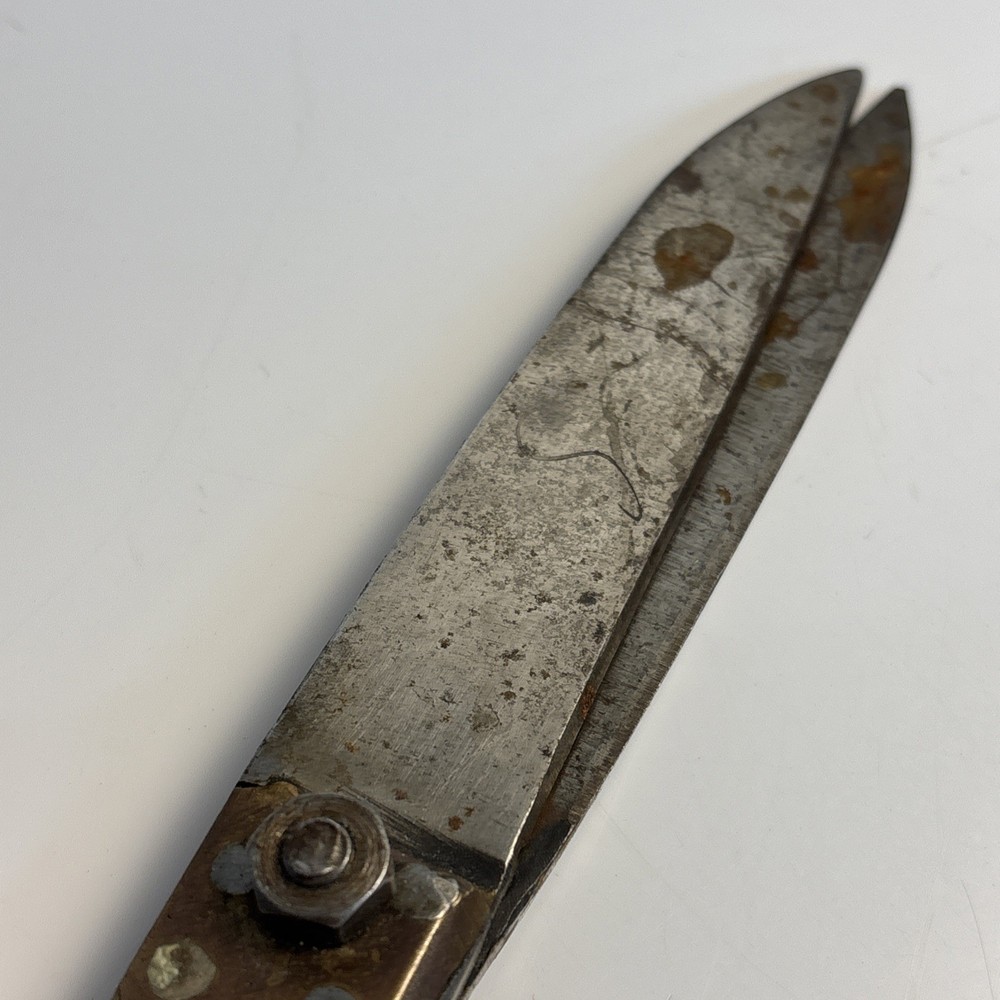 Vintage Brass Tailor Shears Engraved Jason Sargent