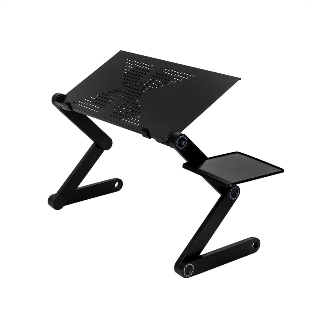 US 360°Adjustable Laptop Table Stand Lap Sofa Bed Tray Foldable PC Notebook Desk