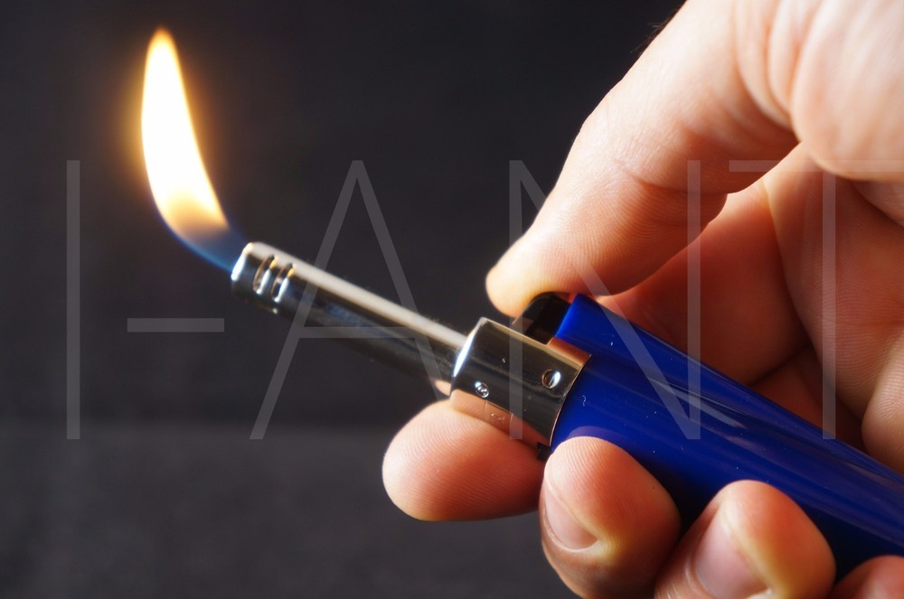 CLIPPER MINI TUBE PIEZO IGNITION REFILLABLE ADJUSTABLE FLAME UTILITY LIGHTER