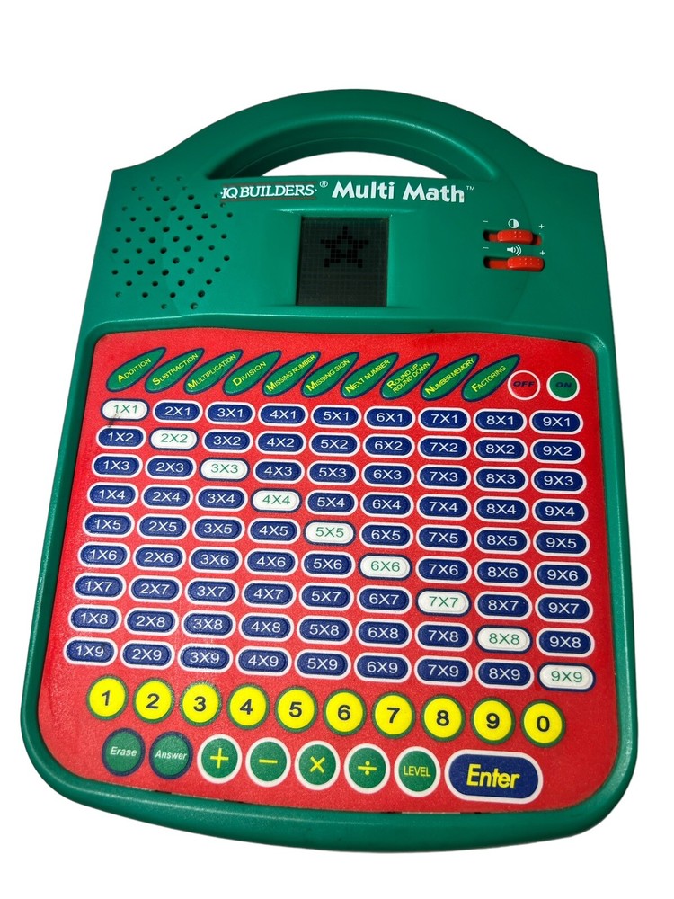 IQ Builders Multi Math Electronic Learning System STEM, WORKS! Vintage
