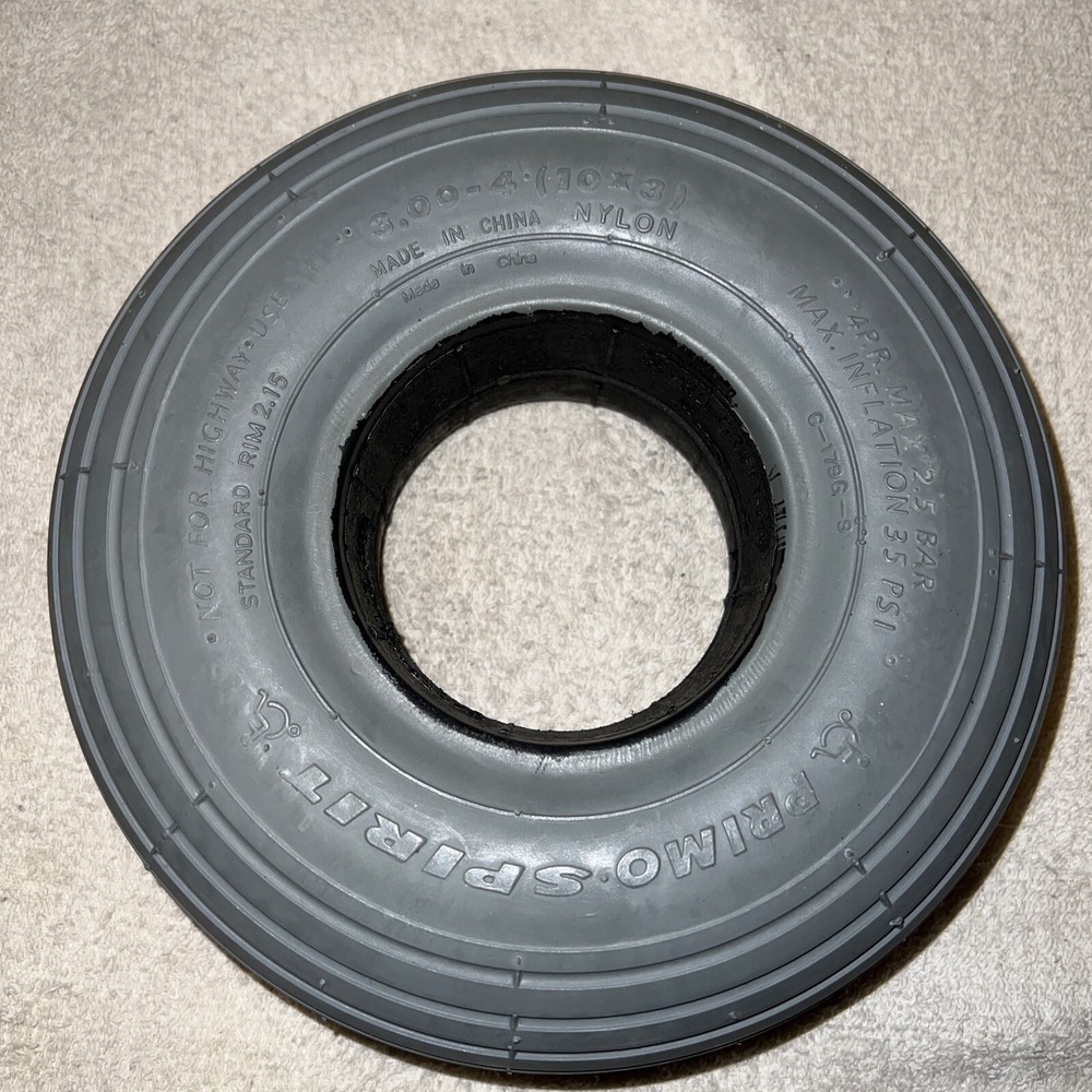 NEW PAIR Rascal 600 4 Wheel Mobility Scooter 10x3 Foam Solid Front Wheels Tires