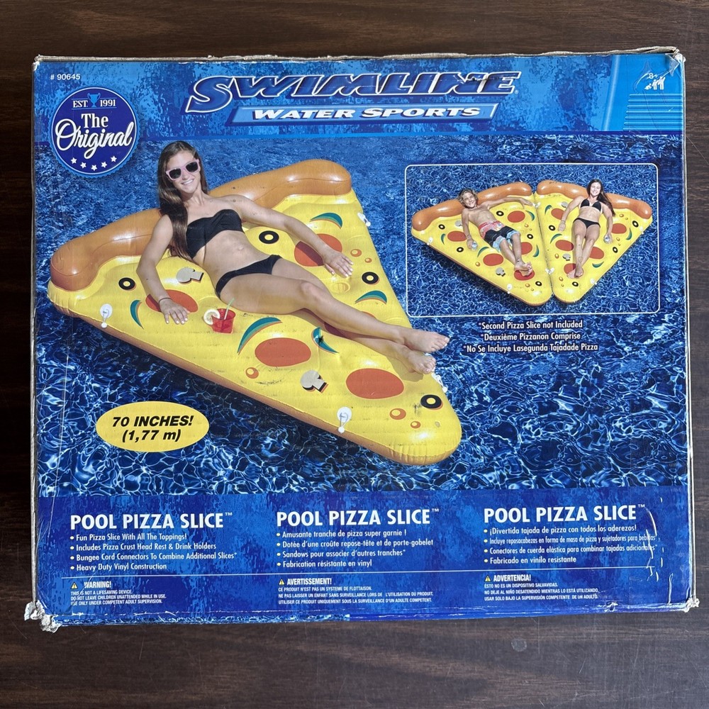 Swimline Giant Inflatable Pizza Slice Pool Float 90645 (1 Slice)