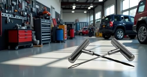 Auto Stainless Steel Solid T-Handle Set - Pro Heavy Duty Spiral Probe & Split