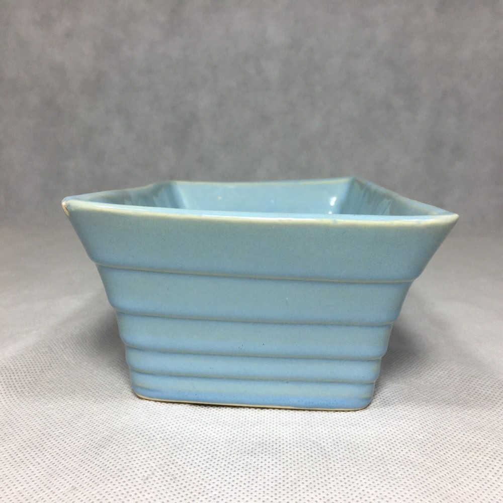 Ceramic Blue Rectangle Planter 8.25"