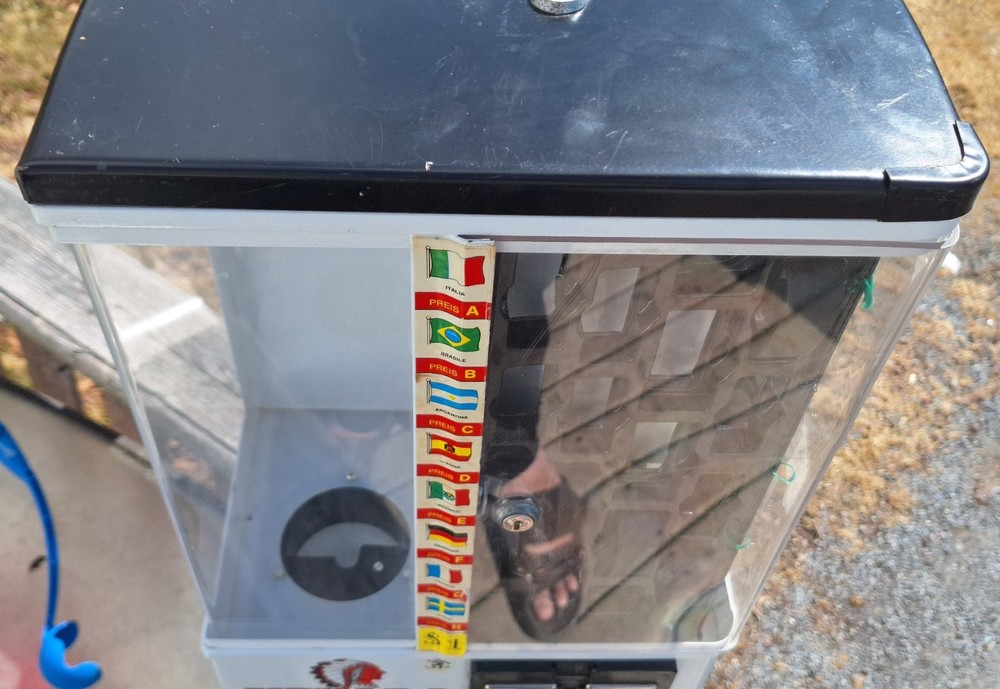 Large White Nevada Gumball Machine