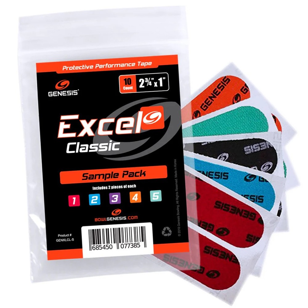 Genesis Excel Classic Performance Tape Sample Pack, 10 pcs