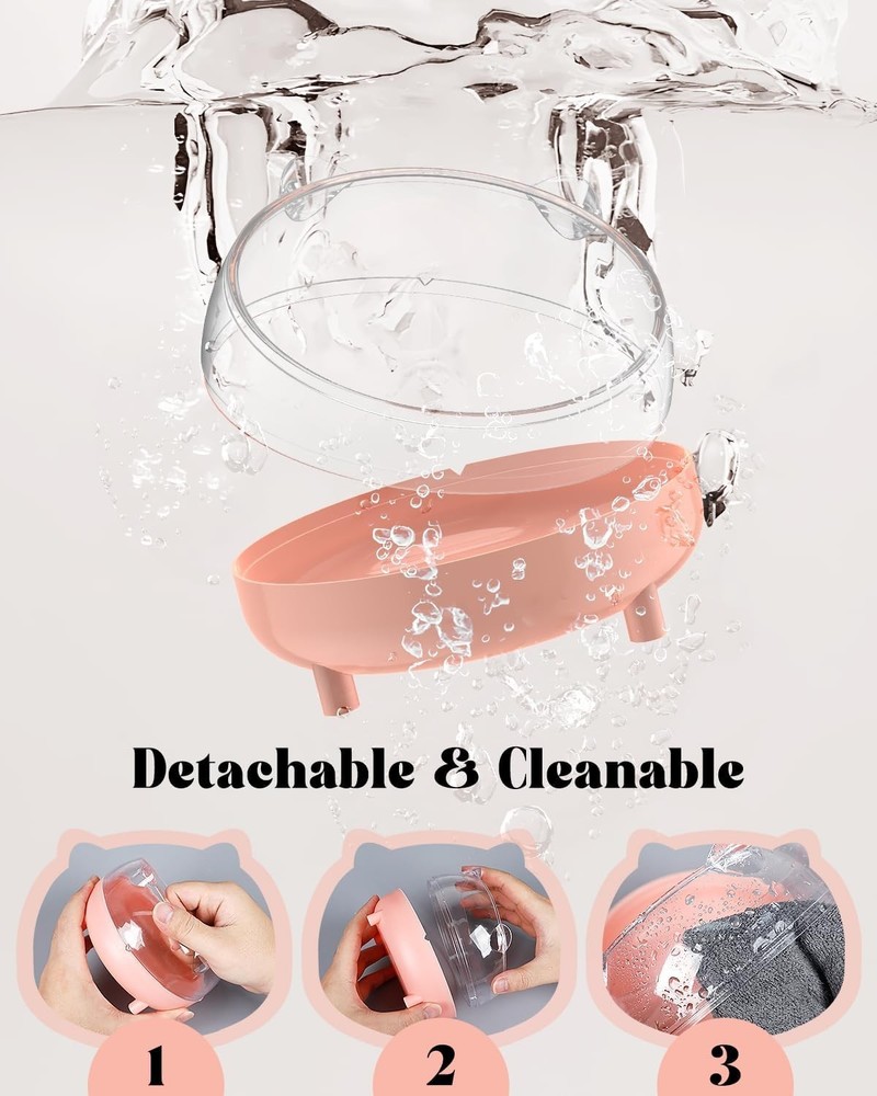 Charming Pink Hamster Sand Bath Container - Safe & Versatile for Small Pets
