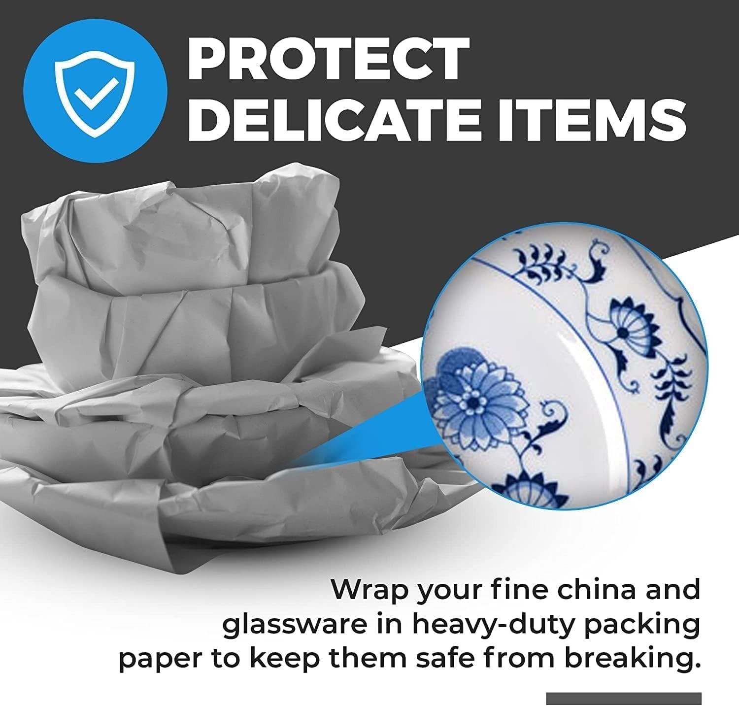 100 Sheets Packing Paper for Moving, Newsprint Paper for Packing Wrapping, Wrapp