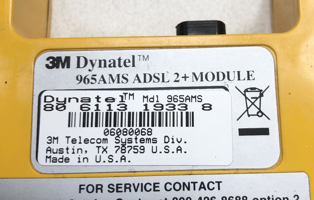 3M Dynatel 965AMS ADSL 2+ Module / MDL / Tested