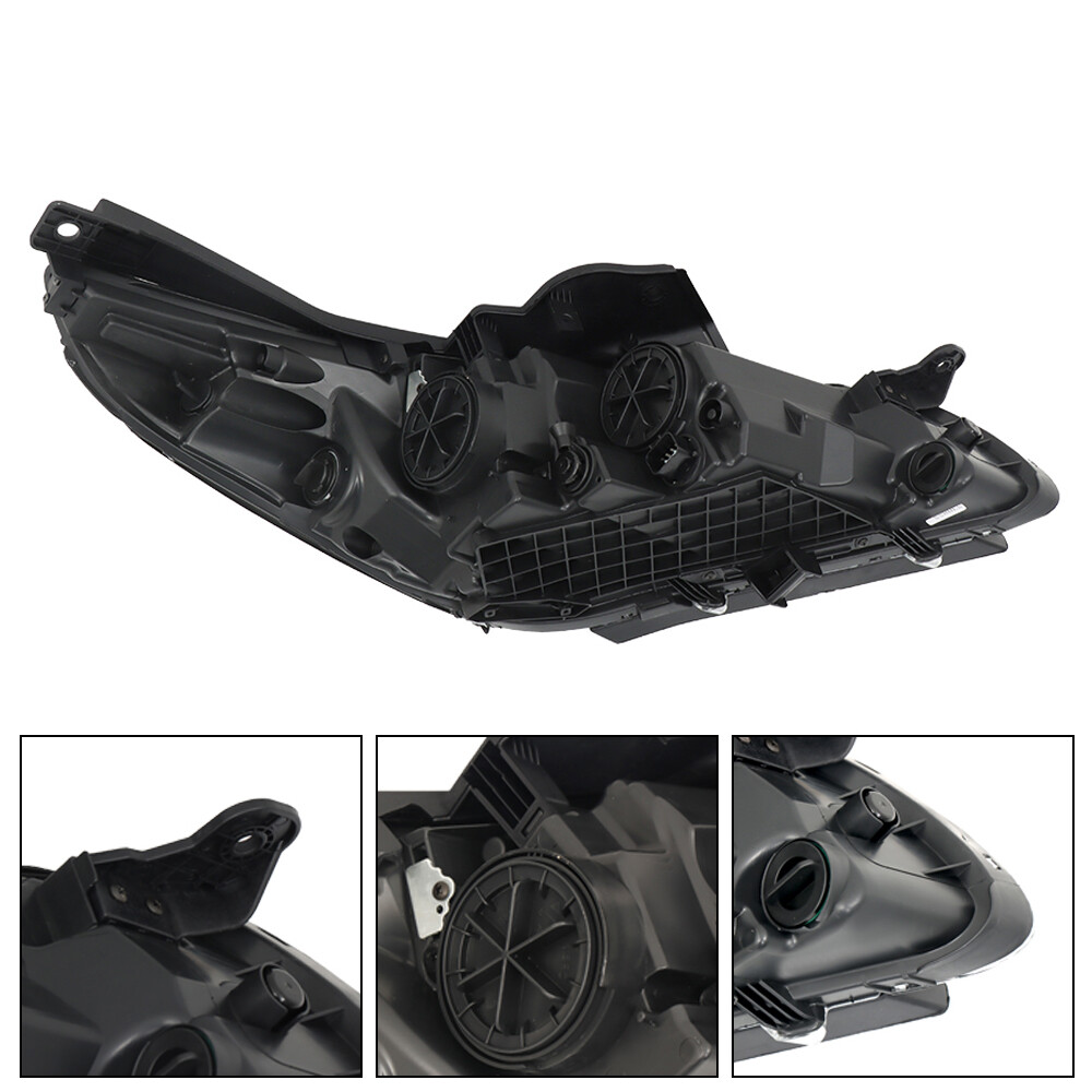 Labwork Left+Right Headlight Assembly For 2015-2017 Hyundai Sonata Chrome Clear