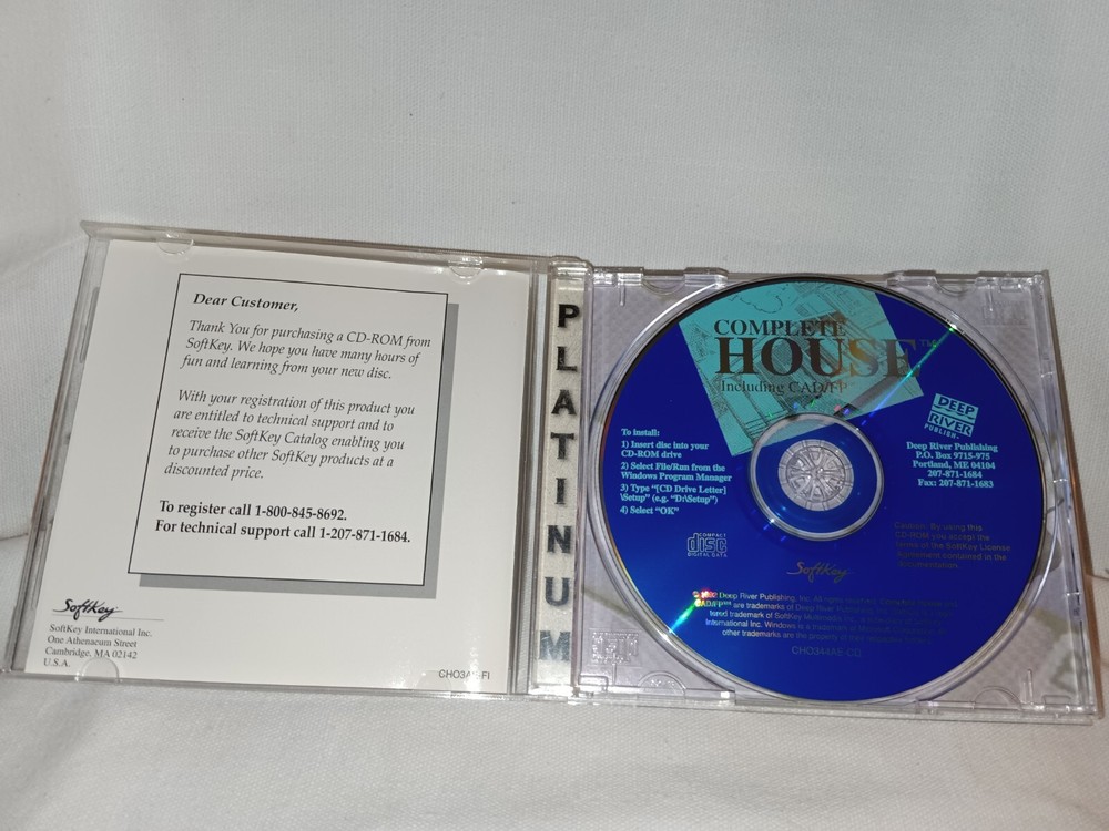 Complete House Softkey Platinum CD-ROM