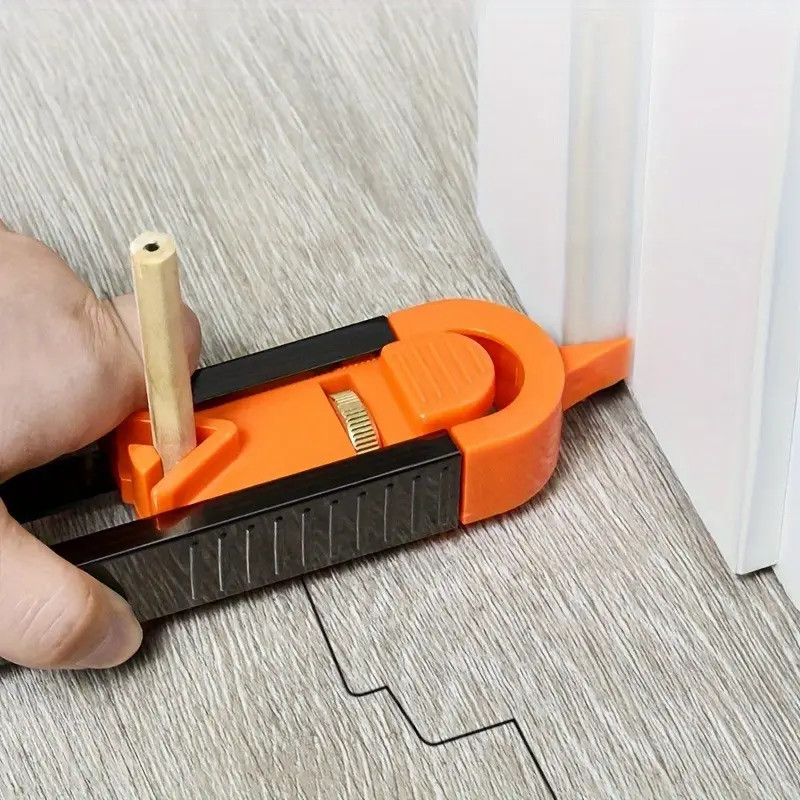 Profile Scribing Ruler Contour Gauge with Lock Precise Woodworking Scribe Tool