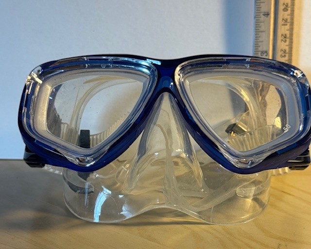RX Scuba Blue Mask Nearsighted -5.0 Used