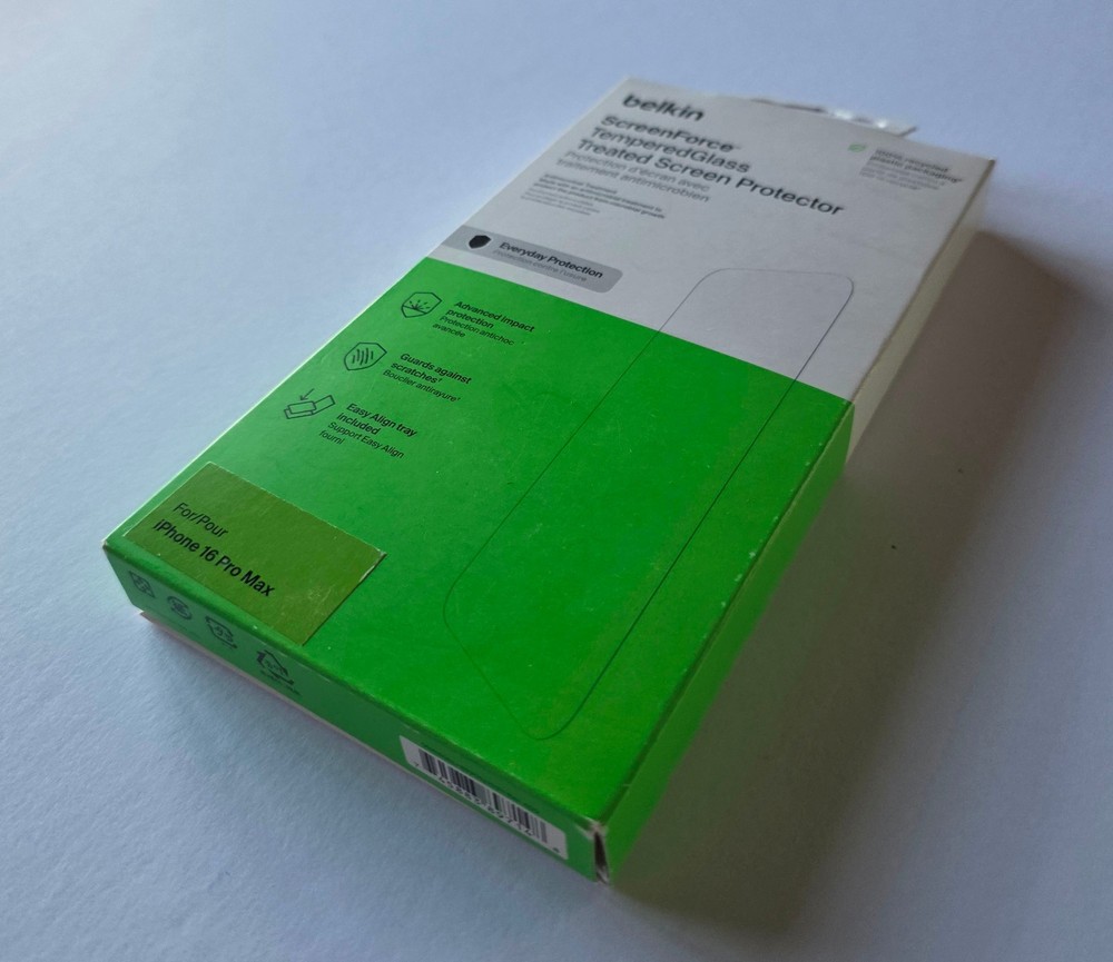 NEW Belkin screenForce TemperedGlass Screen Protector Apple iPhone 16 Pro Max