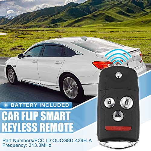 4 Button Car Flip Keyless Entry Remote Control Replacement Key Fob Proximity