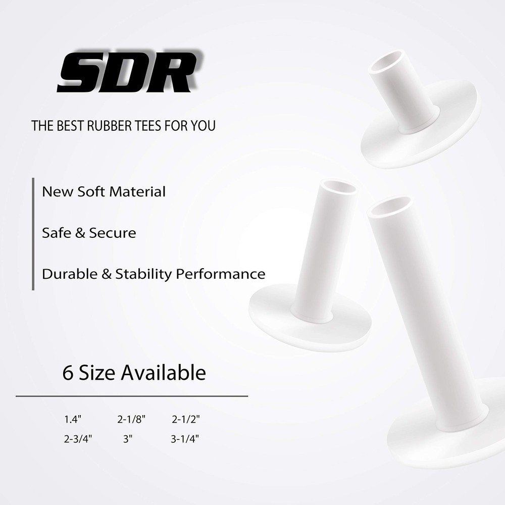 Premium Rubber Golf Tees | Excellent Durability and Stability Rubber Tees