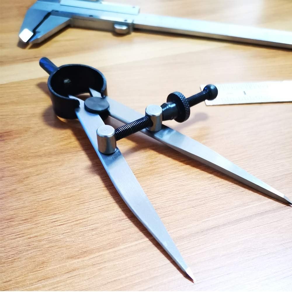 ZLKSKER 4 Inch Professional Leather Compass, Precision Spring Wing...