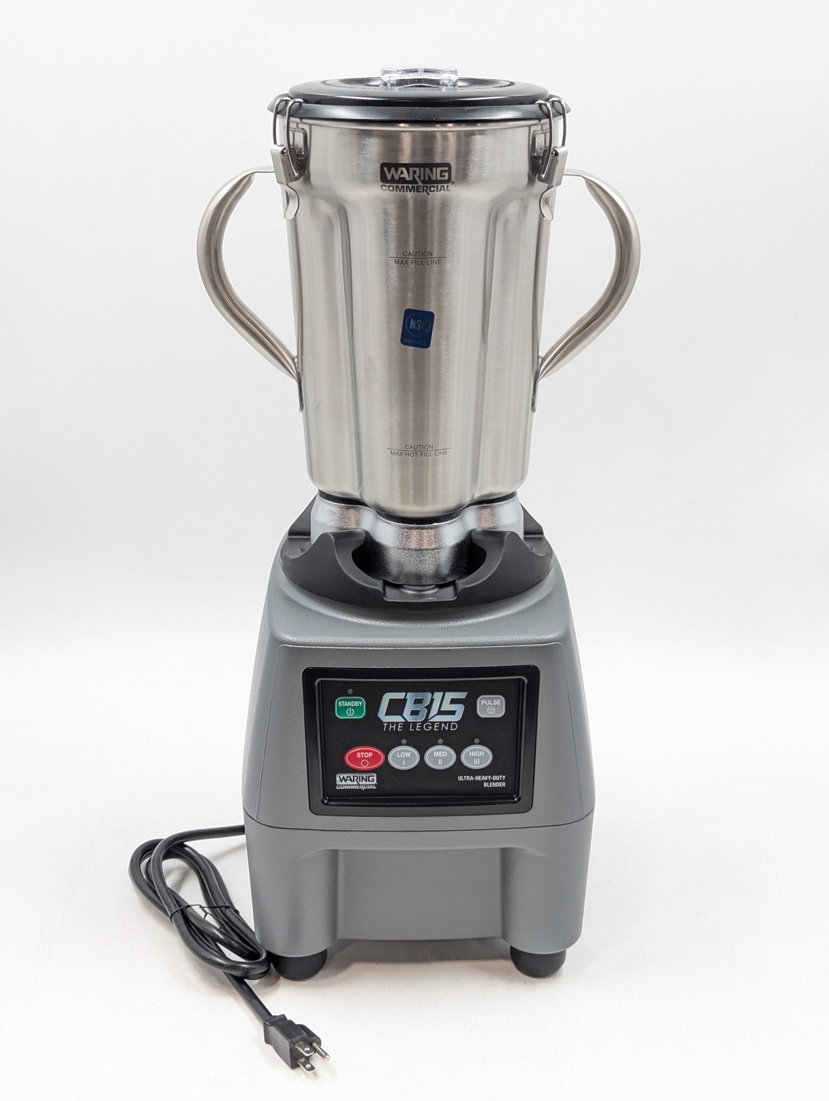 Waring CB15 Heavy Duty One Gallon 3.75HP 3-Speed Commercial Blender
