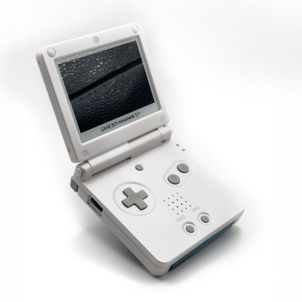 Nintendo Game Boy Advance SP White Silver IPS V5 USB-C Charging Console
