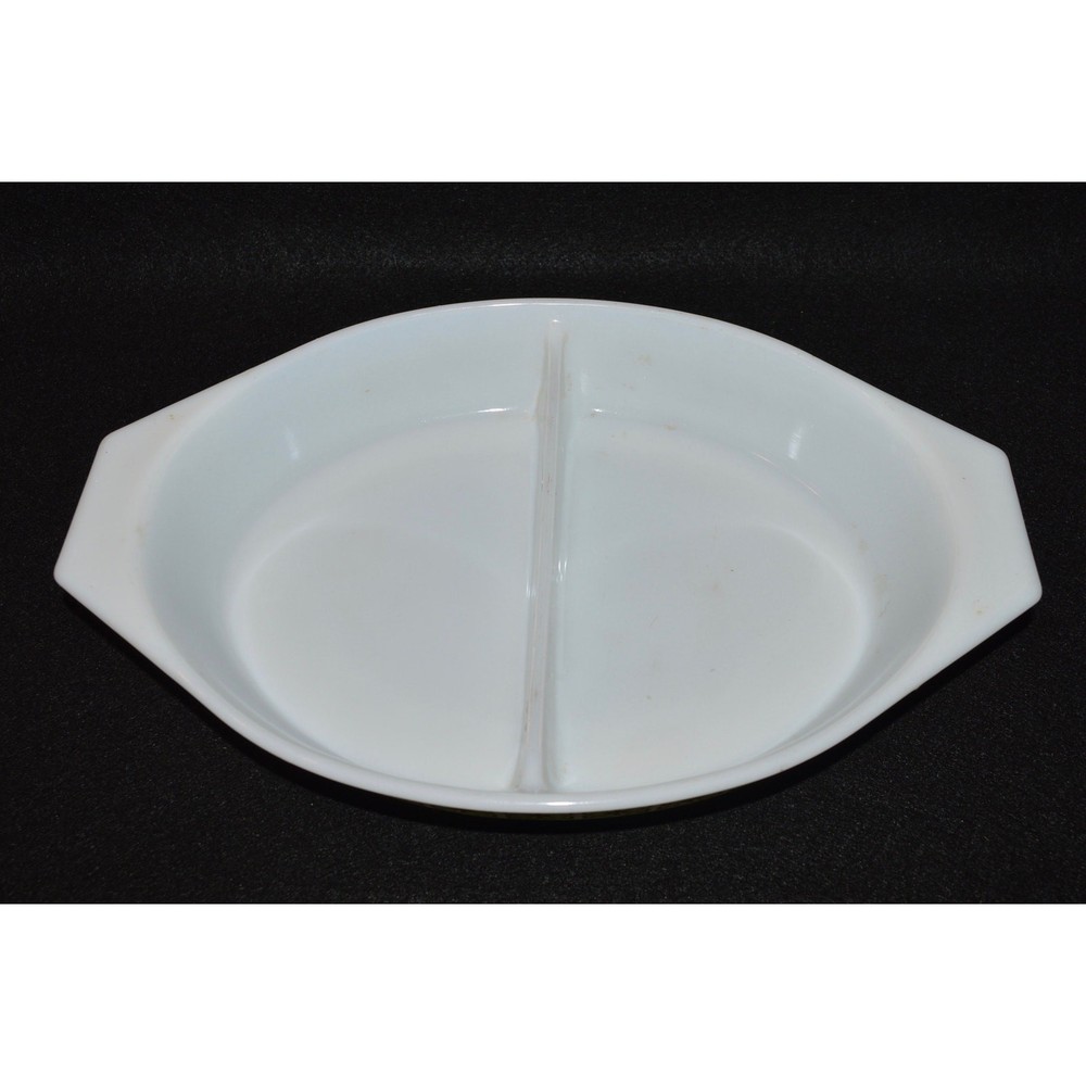 Pyrex Square Flowers, Pyrex 063 Oval Divided Casserole Dish, Pyrex Verde