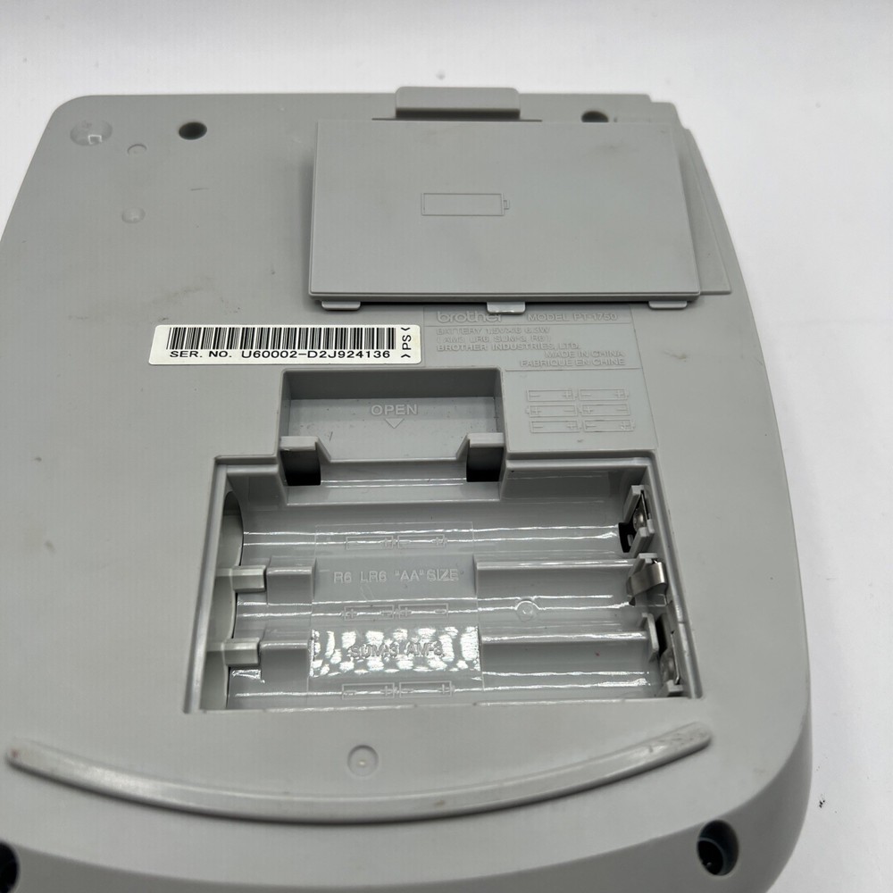Brother P Touch Model PT-1750 battery powered Label Maker with labels