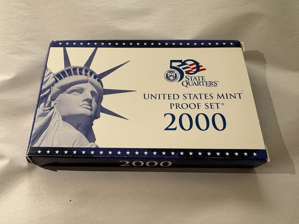 2000 Proof Set U.S. Mint Proof Set - Government Packaging OGP/COA