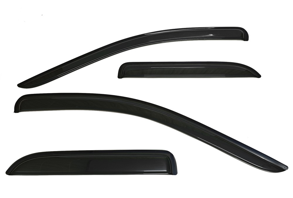 Fit 2002-2009 Ram 1500 2500 Quad Cab Smoke Window Visor Sun Vent Rain Wind Guard