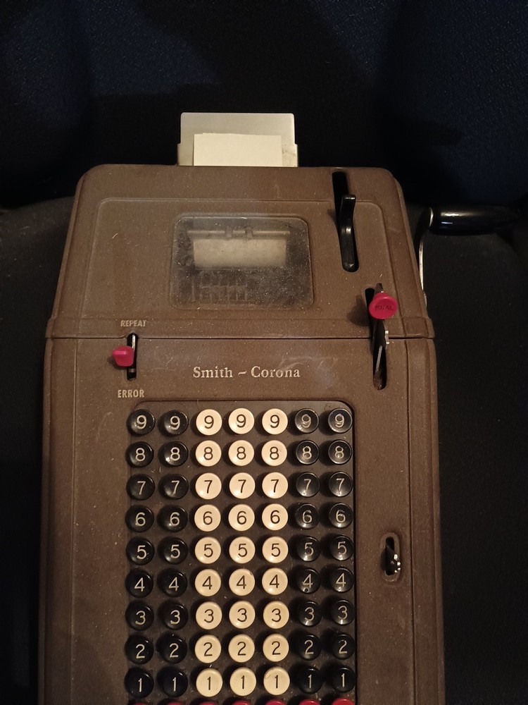 Vintage SMITH & CORONA Adding 1930s Machine K Model 1K41F ~ tested