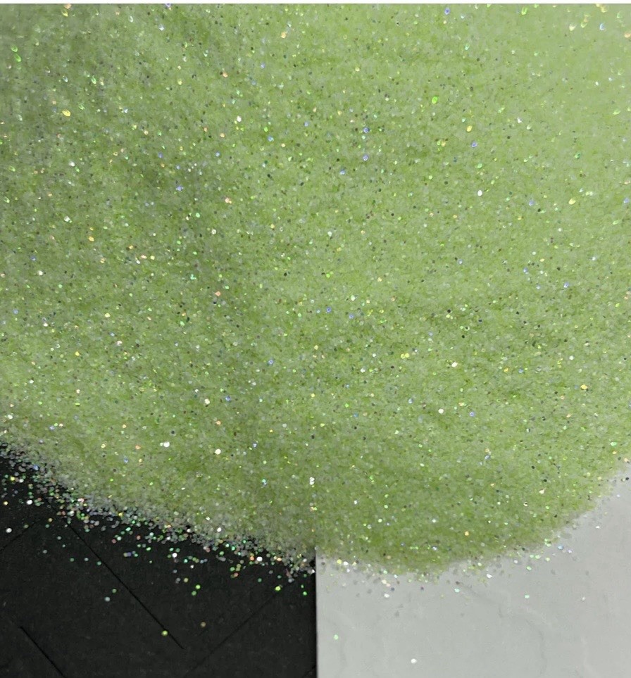 AB Design Co Glow Glitter In Key Lime