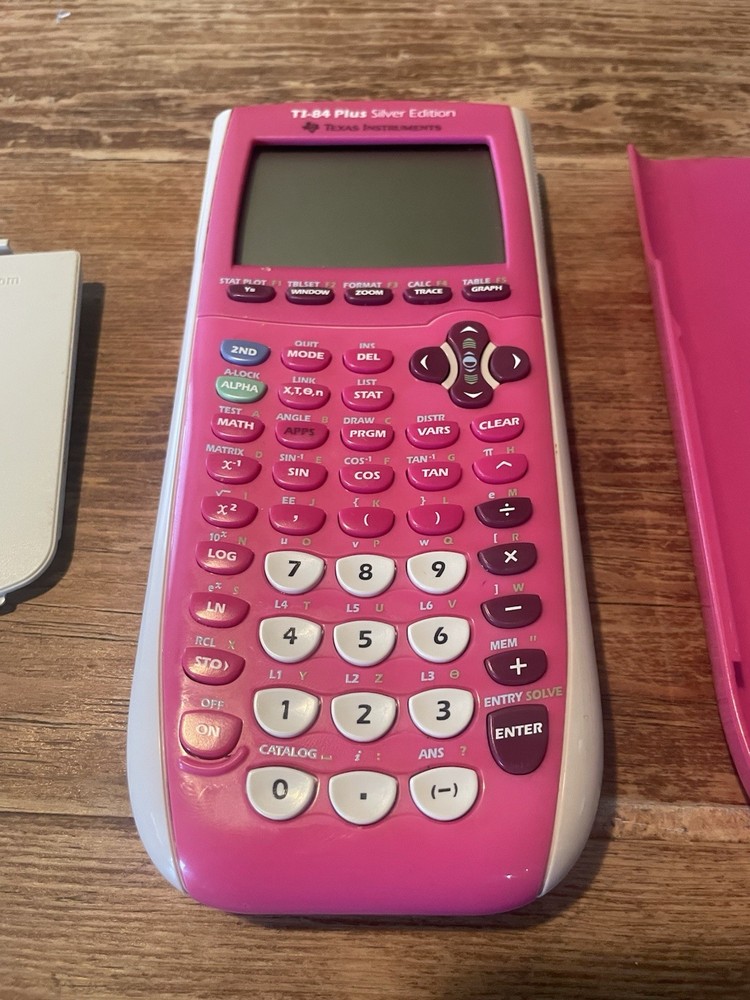 Texas Instruments TI-84 Plus Graphing Calculator Silver Edition 10-Digit LCD
