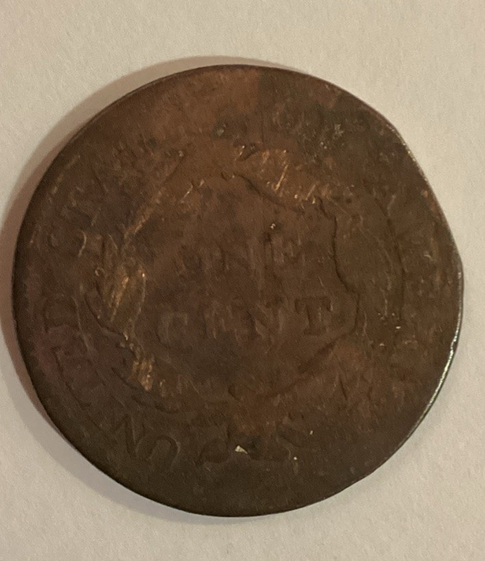 1817 Coronet Head Large Cent Coin 13 Stars