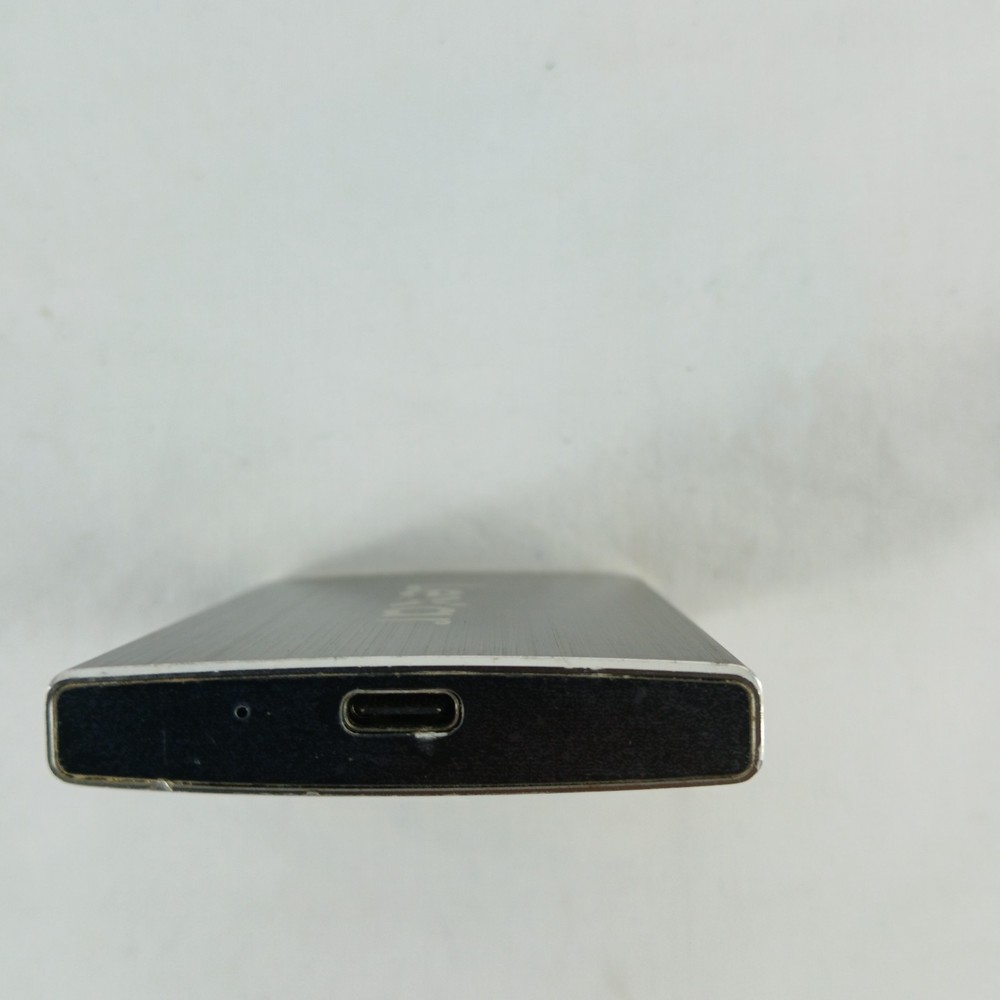 LEXAR SOLID STATE EXTERNAL HARD DRIVE 512GB SILVER LPSSD512-101 A TESTED WORKS