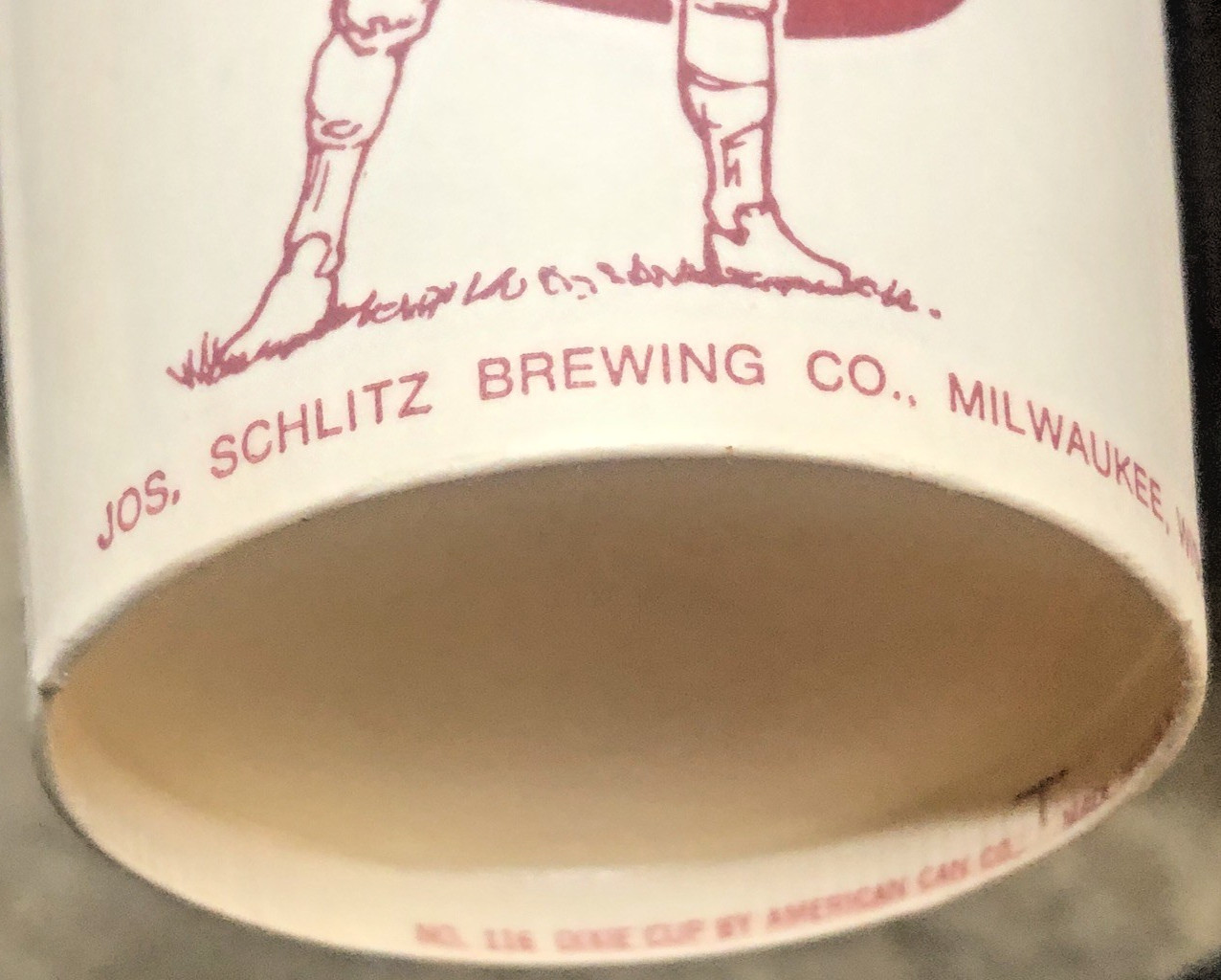 vintage SCHLITZ beer wax paper cup LOT OF 7pcs SOLO,DIXIE,LILY 1959-1966 RARE