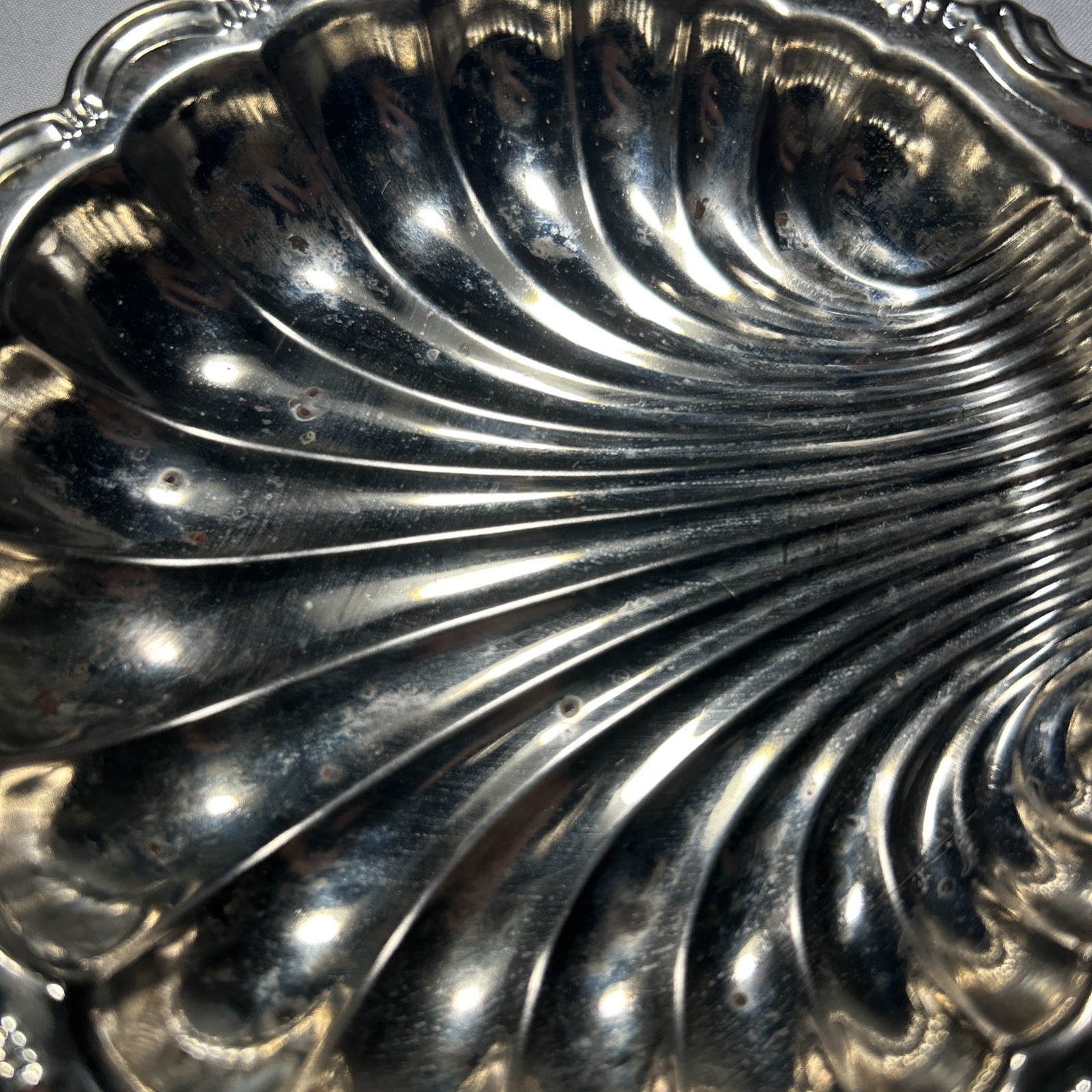 Vintage 1992 Chadwick Silverplate Shell Dish #98601 Silver Plated Serving Dish