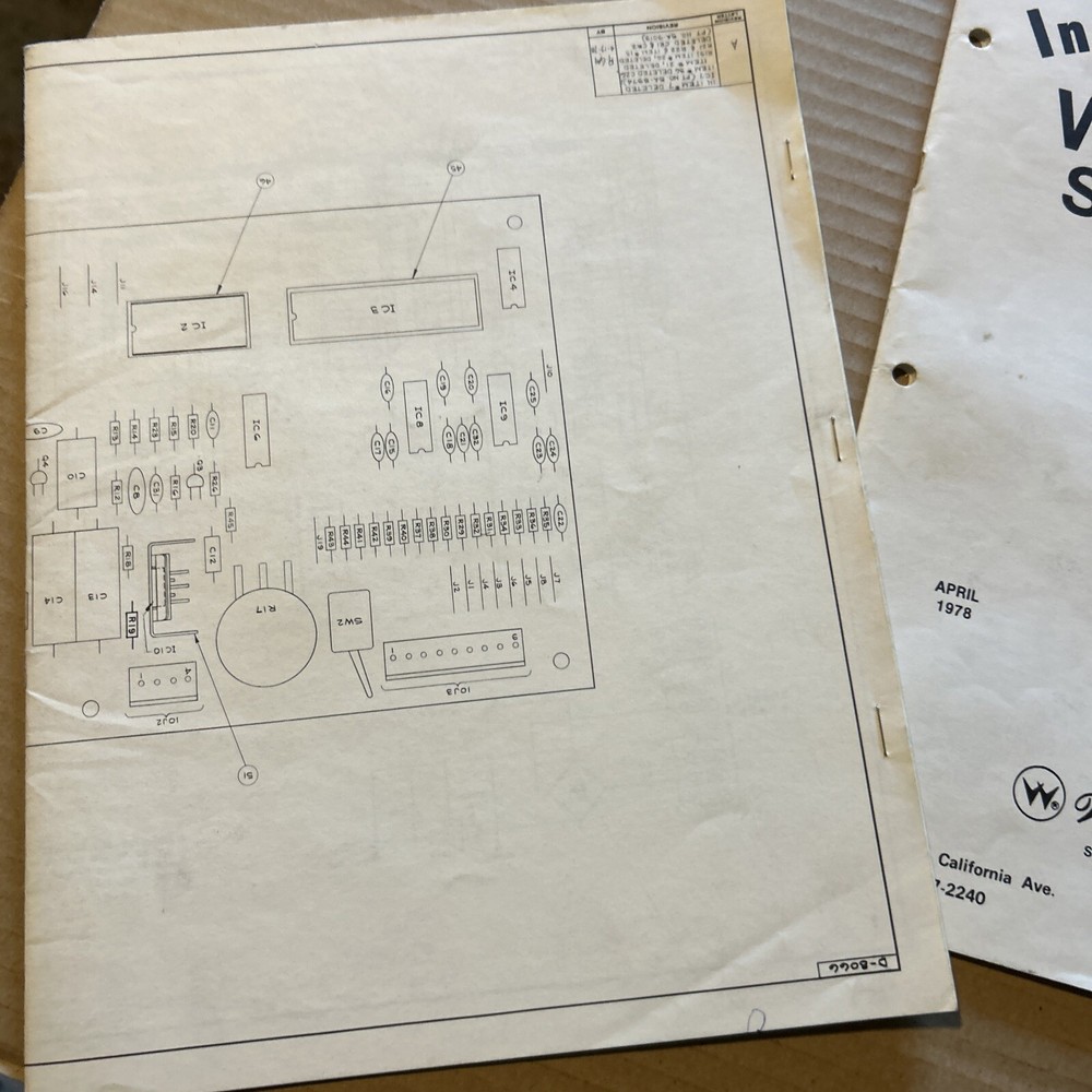 Original Williams World Cup Solid-State Set Pinball manual