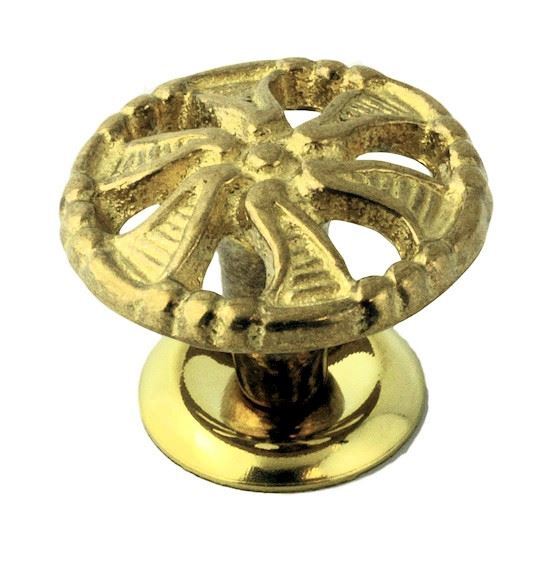 1-1/2" Restorers Classic Solid Brass Knob with Backplate