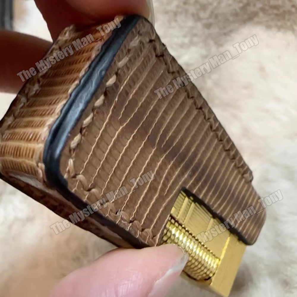 Handmade Lizard Leather Lighters Protective Case for for Dunhill lighter