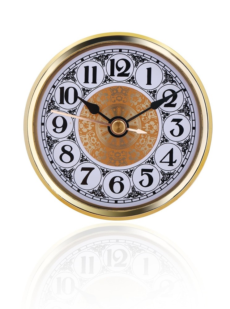 Clock Insert 70mm (2.8 Inch), Arabic Numerals Clock Decor, Quartz Clock Repla...