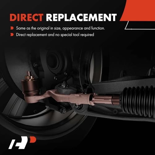 Set of 4, Front Inner Outer Tie Rod End Kit, Compatible with Chevy & GMC &