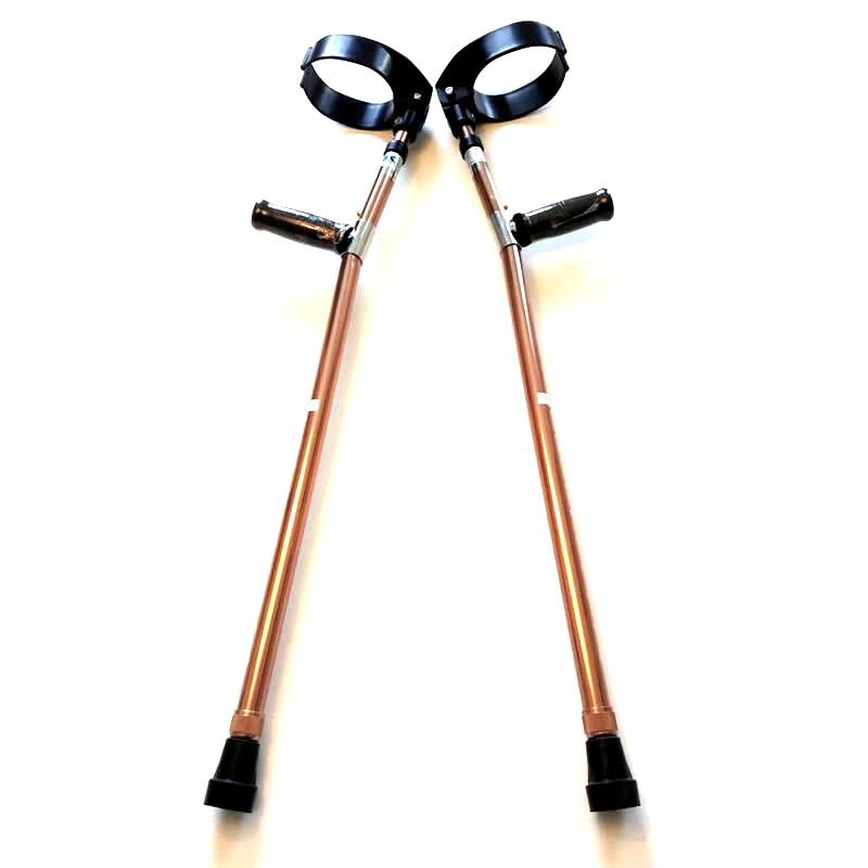 CR016US Forearm Crutches Bronze Size M (Pair) Walking Lightweight Adjustable