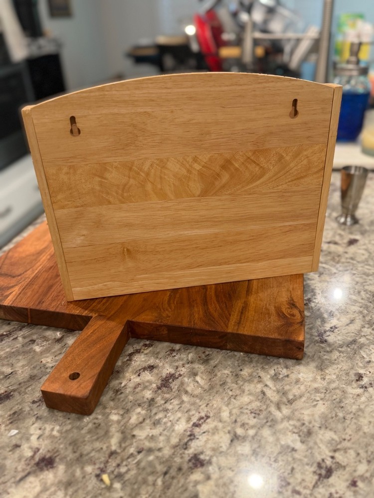 bamboo desk or kitchen organizer hangable