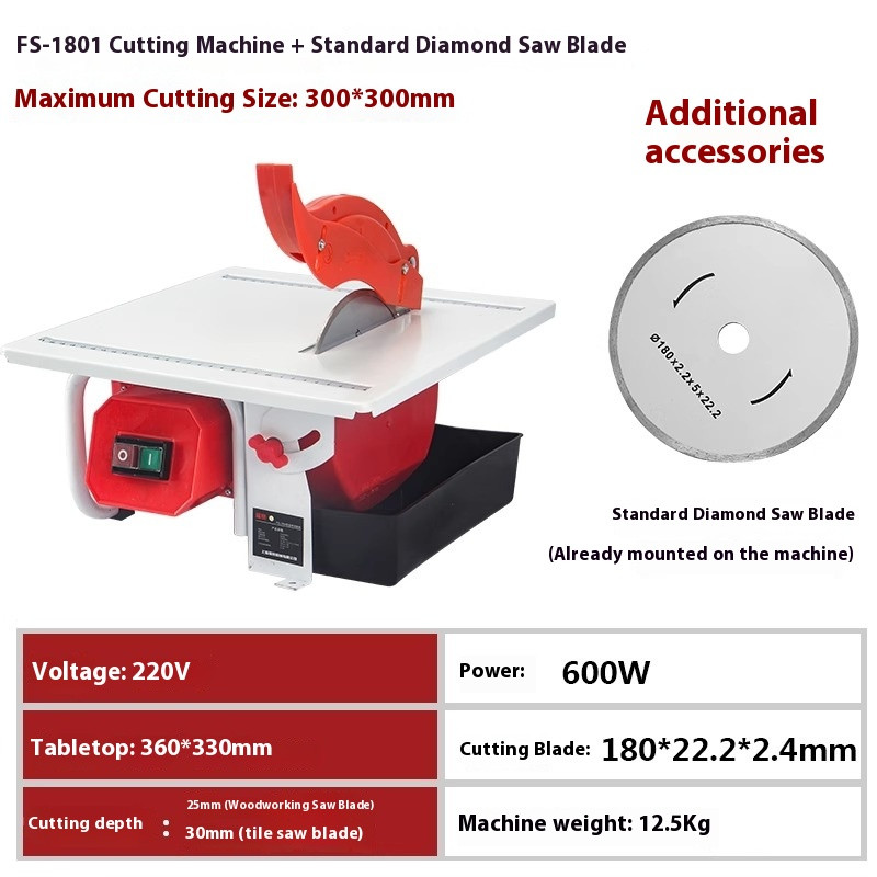 Multifunctional Stone Cutting Machine Home Desktop Tile Cutting Machine